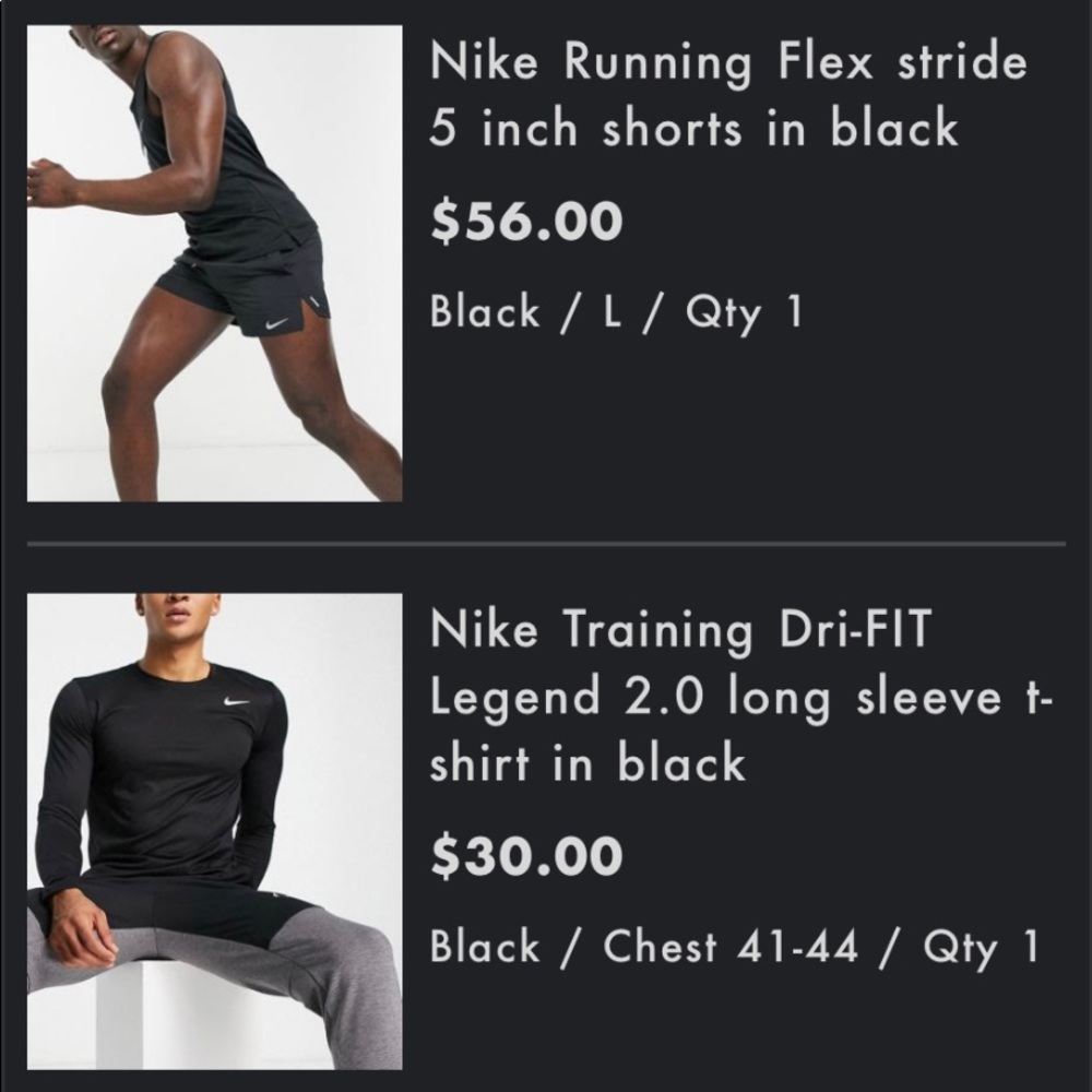 Nike training gear(Brand New)